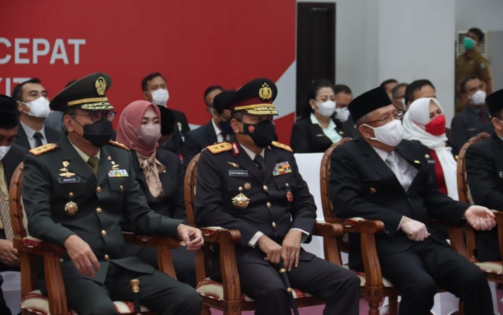 Pangdam XII/Tpr Bersama Forkopimda mengikuti  pidato Kenegaraan Presiden RI