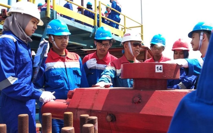Ilustrasi: Kunjungan Program Studi Teknik Perminyakan Universitas Pertamina (UPER) ke fasilitas PT Pertamina (Persero), 2019