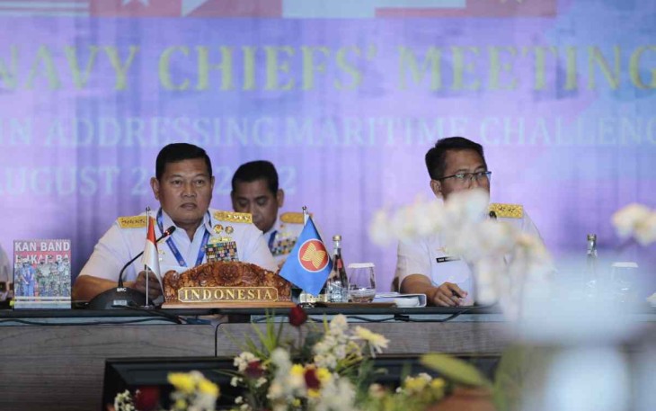 Kasal Laksamana TNI Yudo Margono saat membuka ANCM le-16 di Bali