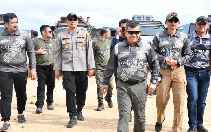 Pangdam I saat membuka Bukit Barisan Offroad Adventure 2022