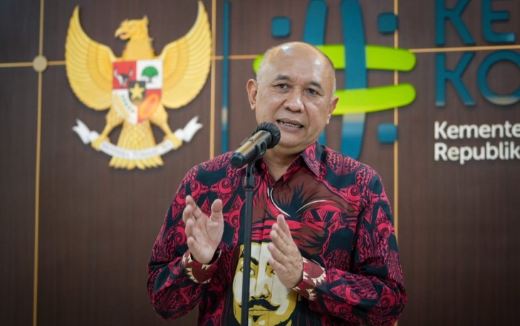 MenkopUKM Teten Masduki saat memberikan sambutan di Jakarta 