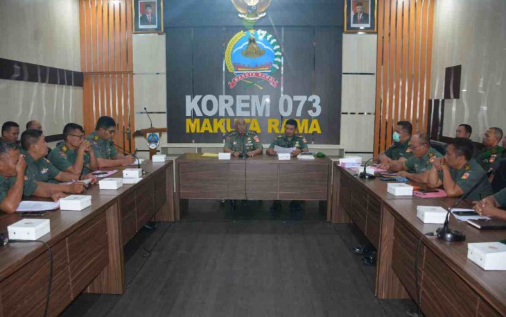 Rapat kesiapan UKP bagi anggota jajaran Korem 073/Mkt