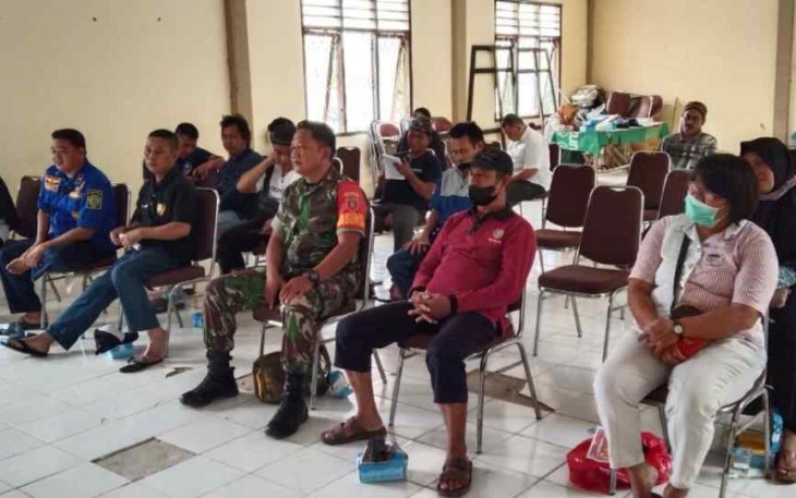 Sertu Arief saat menghadiri penyuluhan kesehatan di kelurahan Maridan