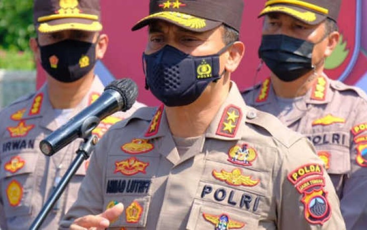 Kapolda Jateng Irjen Pol Ahmad Luthfi saat memberikan keterangan pers 