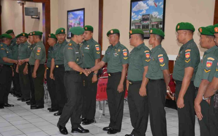 Ucapan selamat Danrem 073/Mkt kepada Bintara Abituren Diktukbasus Babinsa 