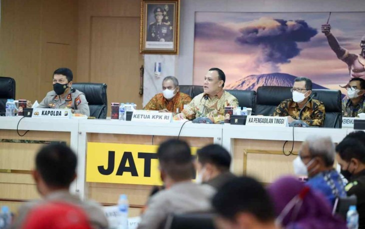 Ketua KPK RI Firli Bahuri saat memberikan arahan 