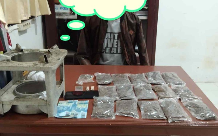 M (37) pengedar ganja di wilayah Sorong