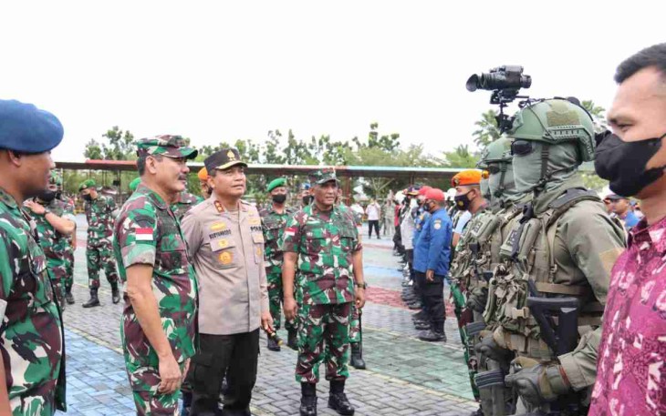 Kesiapan Pasukan  Pengamanan Kunjungan Wakil Presiden