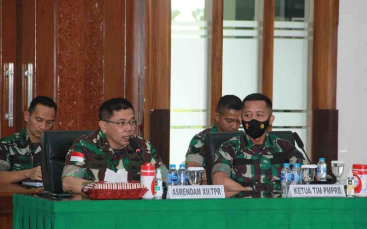 Asrendam XII/Tpr Gelar Reviu Pelaksanaan Reformasi Birokrasi 