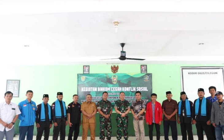 Foto bersama peserta Binkom Kodim 0623/Cilegon 