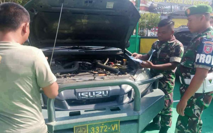 Pengecekan berkala kendaraan dinas