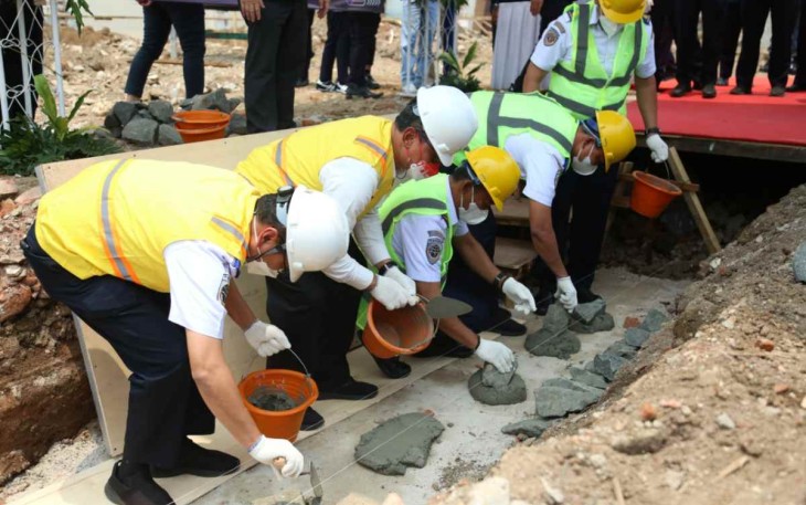 Peletakan batu pertama pembangunan rumah dinas di Jakarta 