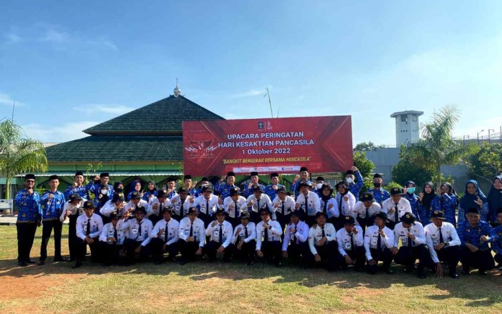 Peringatan Hari Kesaktian Pancasila di Lapas Cilegon, Sabtu (1/10)