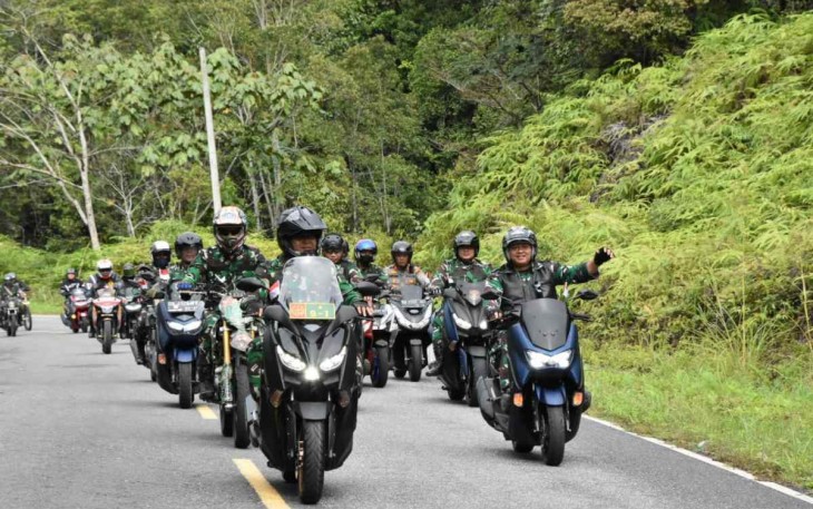 Touring Tanpa Batas dan Baksos Prajurit Petarung Korem 023/KS. Senin (3/10)