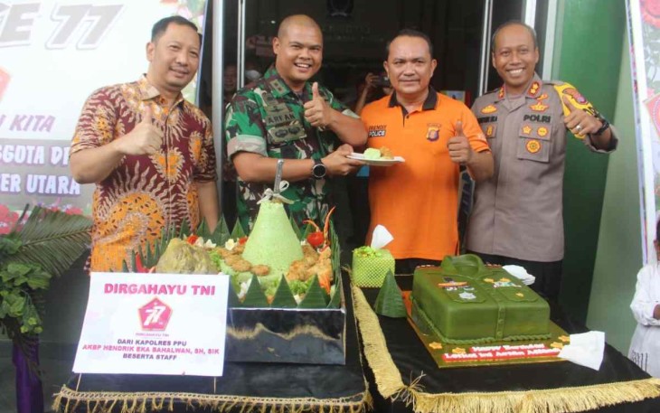 Perayaan HUT TNI ke-77 Kodim 0913/PPU, Sabtu (8/10)