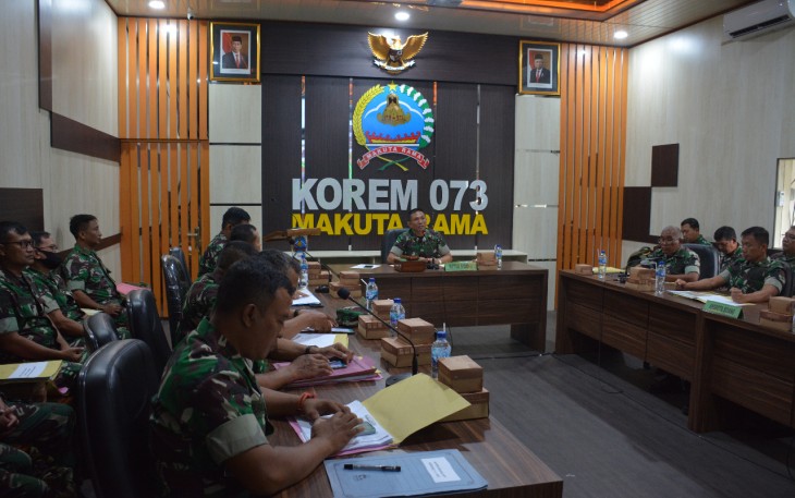 Sidang Pangkar di jajaran Korem 073/Mkt