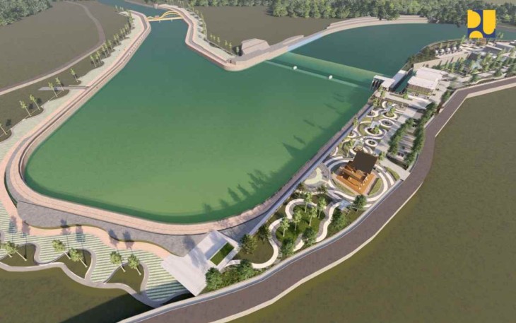 Ilustrasi Intake Sungai Sepaku