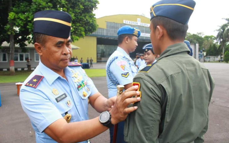 Danlanud Abd Saleh Marsma TNI Zulfahmi saat menutup KPTPA tahun 2022 di Skadron Udara 4