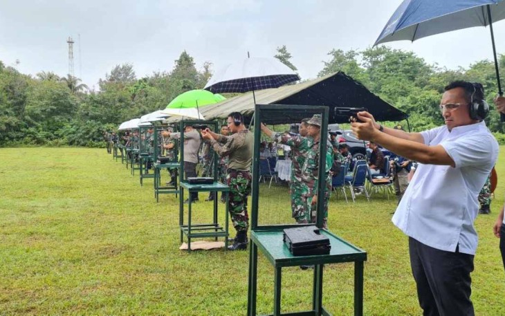 Latihan menembak bersama forkopimda Sabang