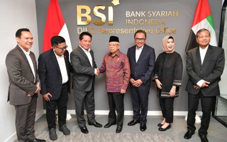 Wapres RI KH Ma'ruf Amin kunjungi kantor BSI di Dubai UEA