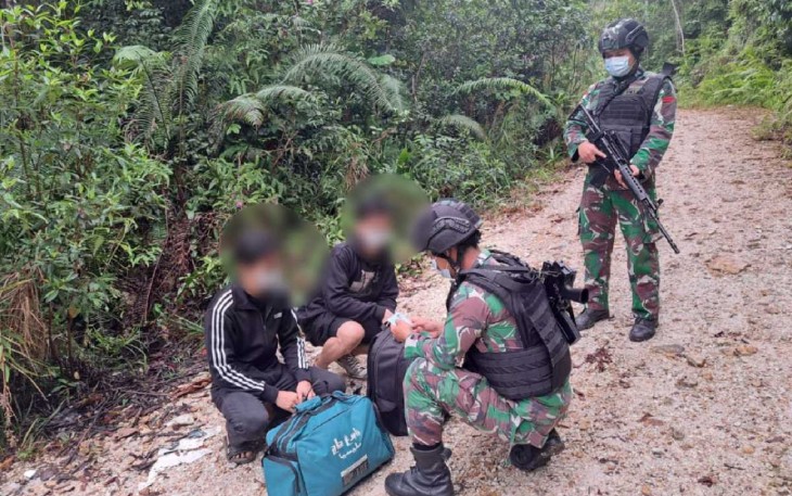 Amankan pelintas batas ilegal di perbatasan 