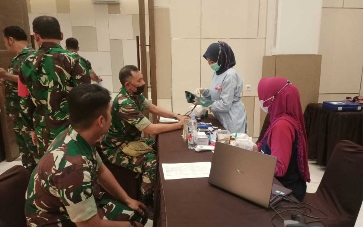 Donor darah prajurit Kodim 0805/Ngawi