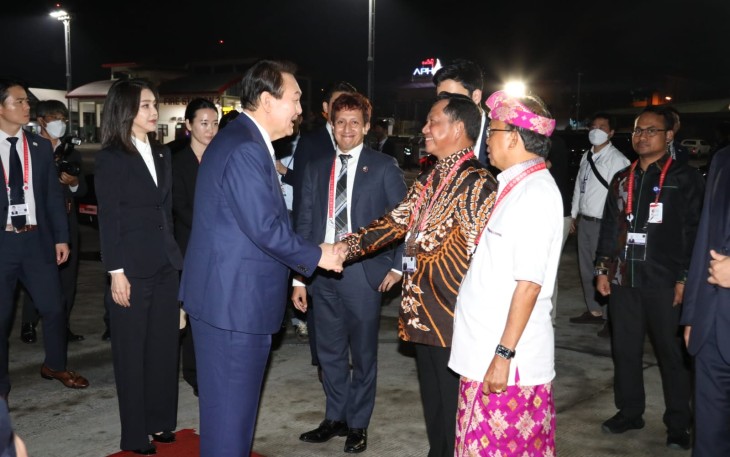 Mendagri saat Melepas Presiden Korea Selatan