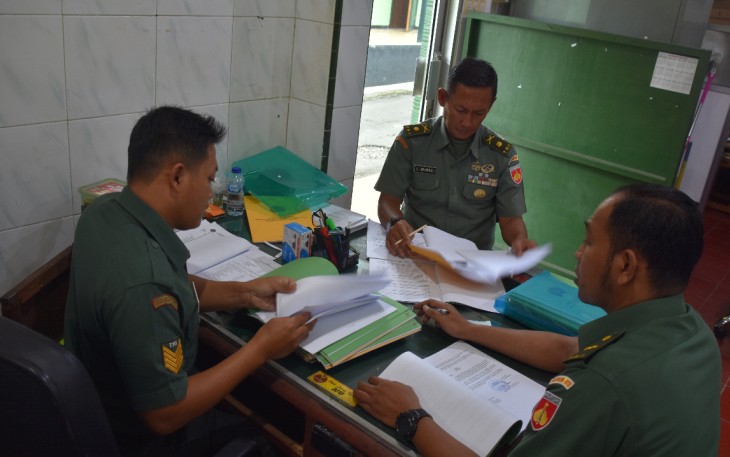  Kunjungan pengawasan Audit Itjenad TA. 2022 Korem 073/Makutarama 