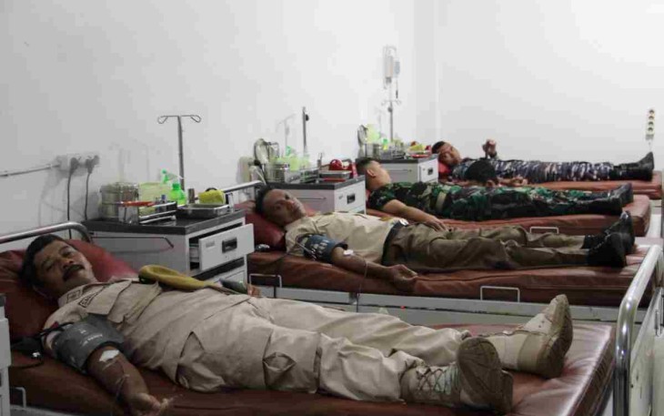 Donor darah sambut HUT KORPRI 