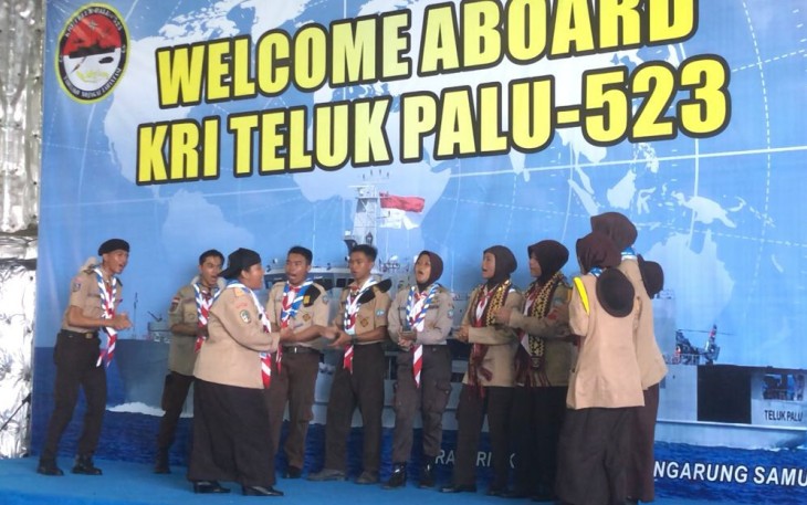 Lomba Yel-yel dalam Maritim Sail Tidore 2022