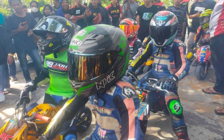 Riffani pembalap kelas Mini GP 