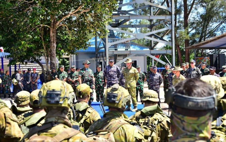 Lieutenant General Greg Bilton saat memberikan sambutan di latma Ausindo AAJEX 2022 