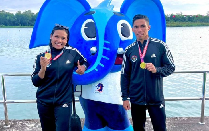 Atlet Dayung Kolinlamil Peraih Medali Emas Asian Dragonboat Championship Rayong Thailand 2022