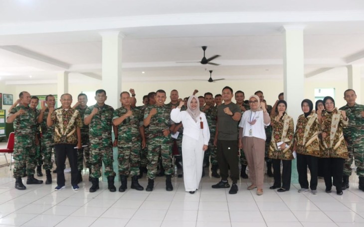 Sosialisasi Produk Layanan Perbankan Bank Woori Saudara KCP Cilegon di Kodim 0623/Cilegon, Jum'at (9/12)