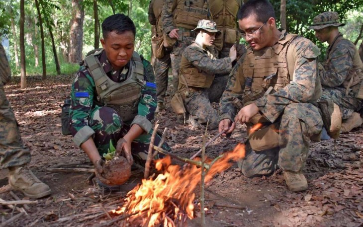 Latma CARAT 2022 bersama US Navy dan US Marine Corps di Puslatpur mar 5 Baluran Karang Tekok Jawa Timur 