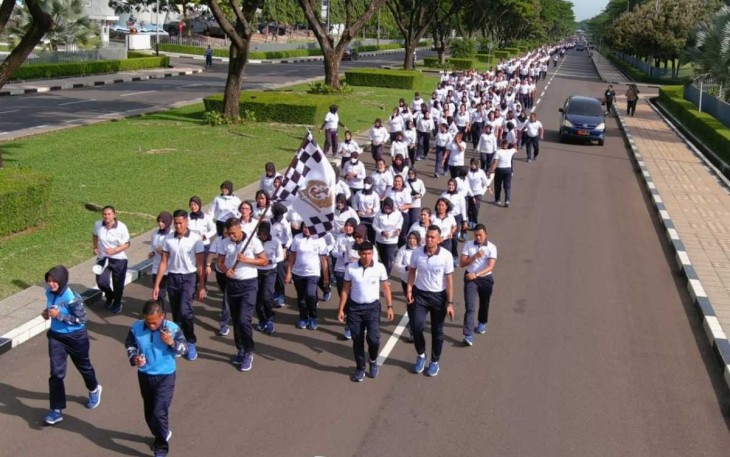 Olahraga bersama prajurit TNI AL