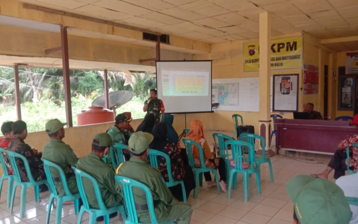 Pembekalan materi Linmas di wilayah binaan 