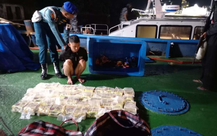 Penangkapan Penyelundup 43 Paket Sabu di Lhokseumawe 