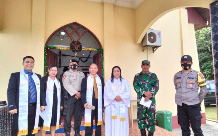 Pengamanan ibadah Natal di wilayah binaan