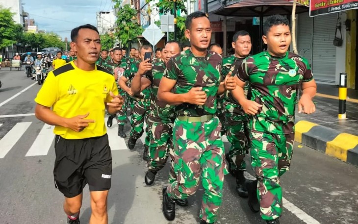 Lari gembira prajurit Korem 081/DSJ