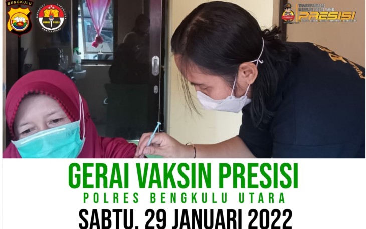 Tim vaksinator Polres BU gencar lakukan Vaksinasi Covid-19