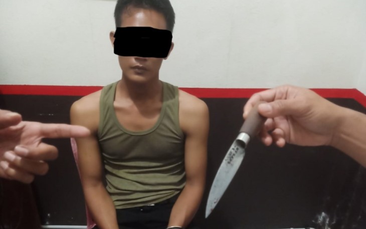 Terduga pelaku penganiayaan terhadap seorang pelajar di Bengkulu
