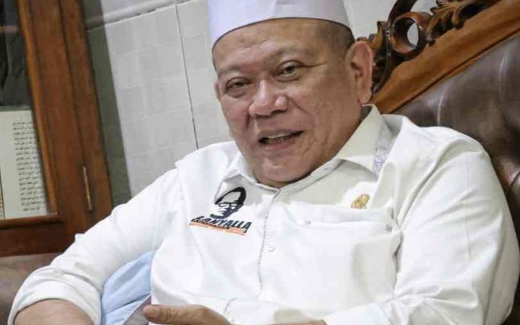 LaNyalla saat reses di Surabaya mendesak usut tuntas aliran dana korupsi CPO ke parpol. Selasa (26/4/2022)