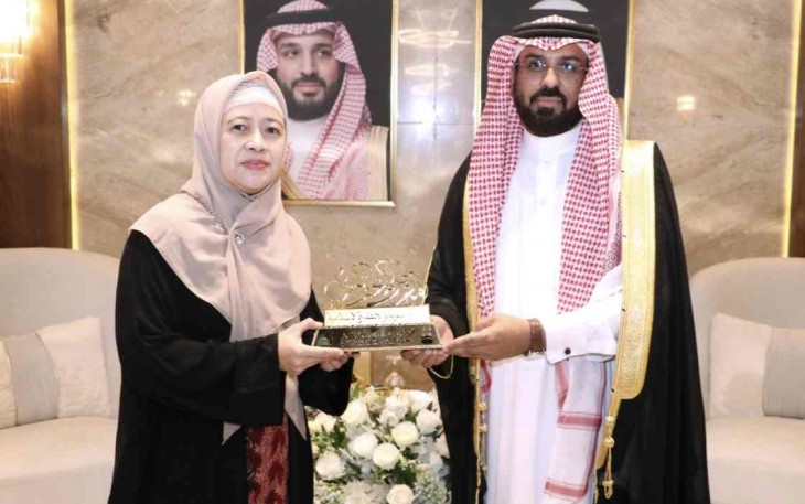 Puan Maharani bersama Menteri Kesehatan Arab Saudi