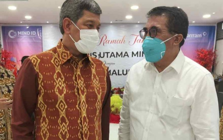Doni Monardo bersama Sultan Tidore saat acara ramah tamah Forkopimda Maluku Utara di Kota Ternate