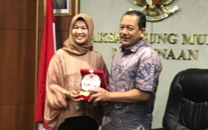JAM Pembinaan Dr Bambang Sugeng Rukmono saat menerima kunjungan pengurus INTI ibu Pusanti di Jakarta 