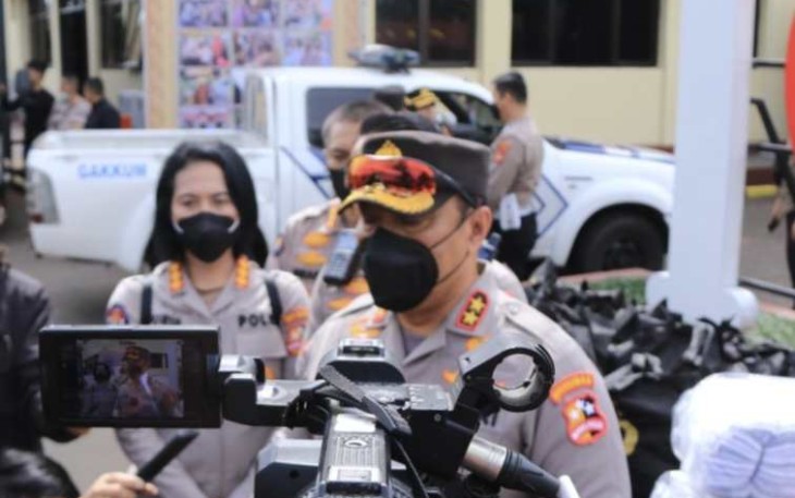 Kadiv Humas Polri Irjen Dedi Prasetyo saat memberikan keterangan pers di Jakarta 