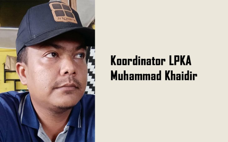 Koordinator Lembaga Pengawal Kebijakan Publik (LPKA) Muhammad Khaidir 