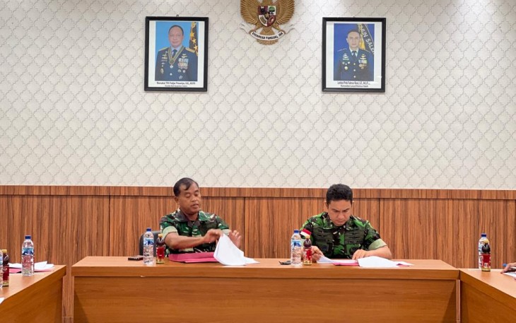 Danlanud Mus saat Pimpin Sidang Pantukhirda Casis Tamtama Gel II TA 2022