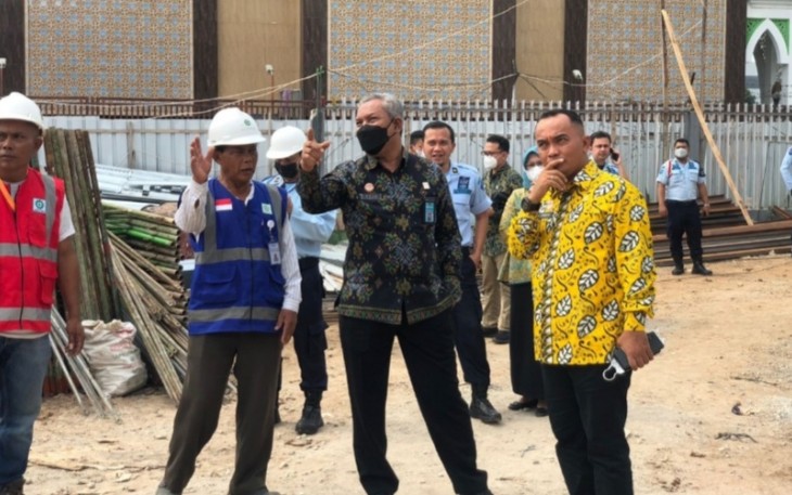 Kakanwil Tejo saat Pantau Pembangunan Blok Hunian Lapas Tangerang dan Pembangunan Masjid Bapas Tangerang